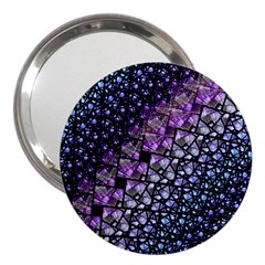 Dusk Blue And Purple Fractal 3  Handbag Mirror by KirstenStar