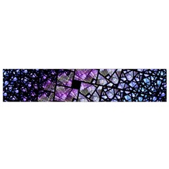 Dusk Blue And Purple Fractal Flano Scarf (small) by KirstenStar