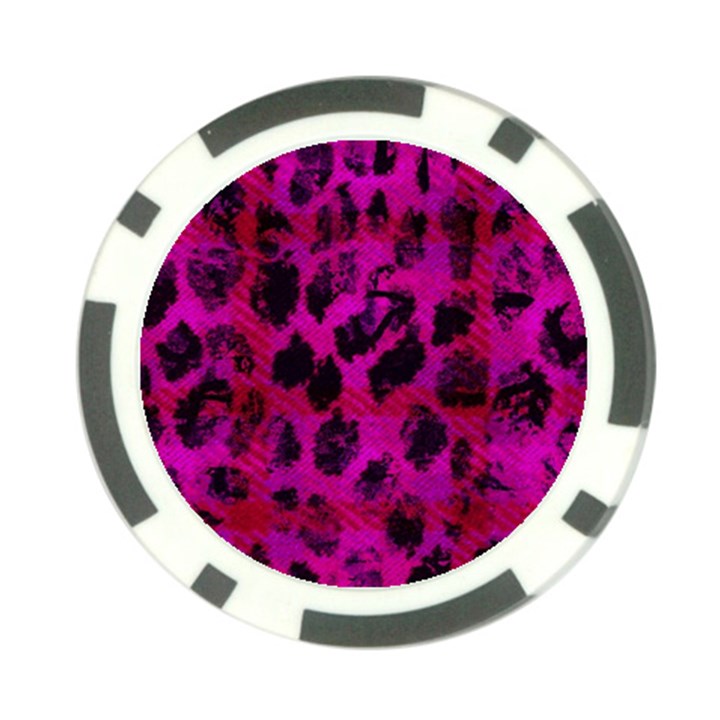 Pink Leopard Poker Chip (10 Pack)