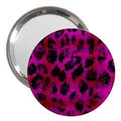 Pink Leopard 3  Handbag Mirror by ArtistRoseanneJones