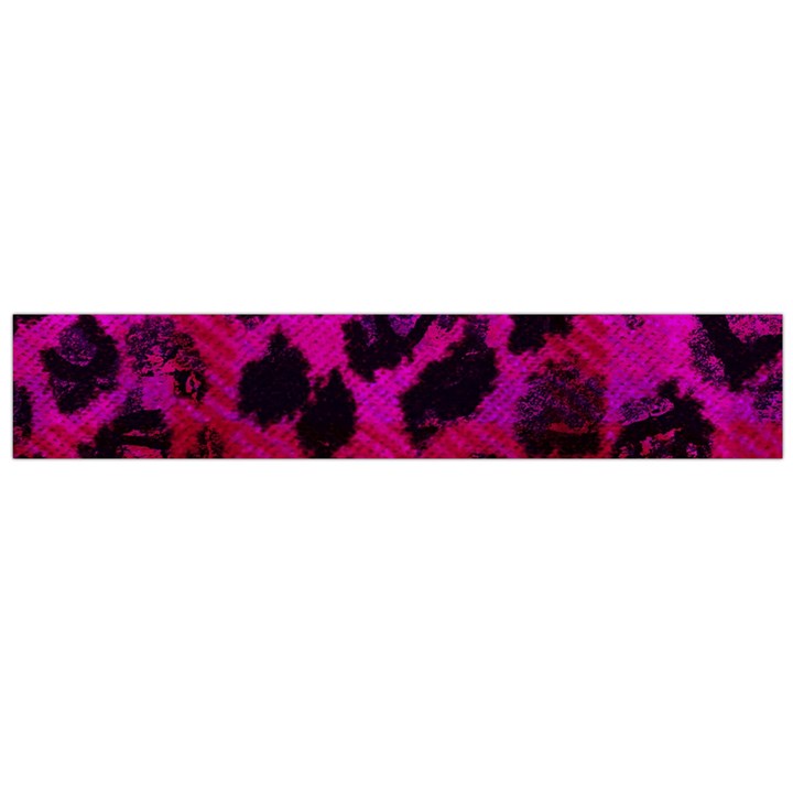 Pink Leopard Flano Scarf (Large)