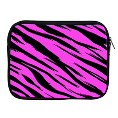 Pink Tiger Apple Ipad Zippered Sleeve by ArtistRoseanneJones