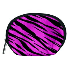 Pink Tiger Accessory Pouch (medium) by ArtistRoseanneJones