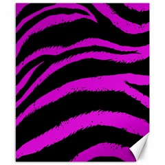 Pink Zebra Canvas 8  X 10  (unframed) by ArtistRoseanneJones