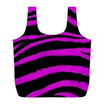 Pink Zebra Reusable Bag (L) Front