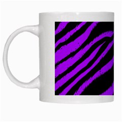 Purple Zebra White Coffee Mug