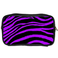Purple Zebra Travel Toiletry Bag (Two Sides)