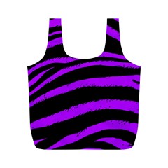 Purple Zebra Reusable Bag (M)