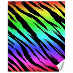 Rainbow Tiger Canvas 11  X 14  (unframed) by ArtistRoseanneJones