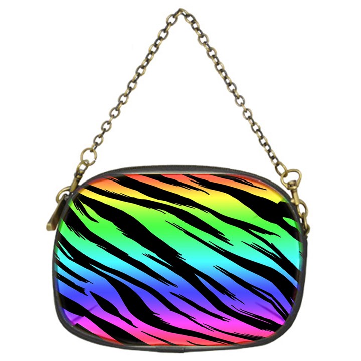 Rainbow Tiger Chain Purse (One Side)