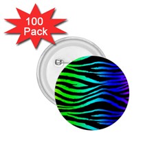 Rainbow Zebra 1 75  Button (100 Pack) by ArtistRoseanneJones