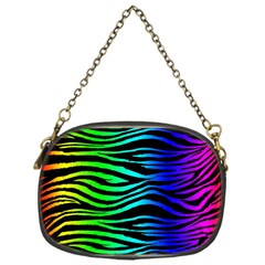 Rainbow Zebra Chain Purse (one Side)