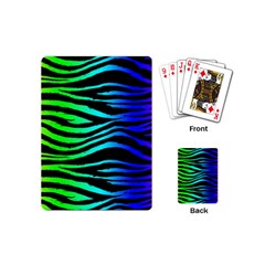 Rainbow Zebra Playing Cards (mini) by ArtistRoseanneJones