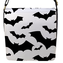 Deathrock Bats Flap Closure Messenger Bag (small) by ArtistRoseanneJones