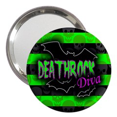 Deathrock Diva 3  Handbag Mirror by ArtistRoseanneJones