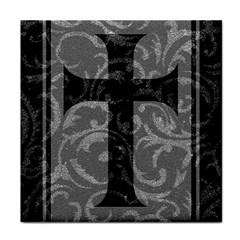 Goth Brocade Cross Face Towel by ArtistRoseanneJones