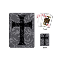 Goth Brocade Cross Playing Cards (mini) by ArtistRoseanneJones