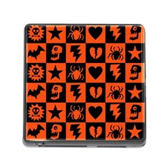 Goth Punk Checkers Memory Card Reader With Storage (square) by ArtistRoseanneJones