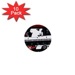 Punk Chick 1  Mini Button (10 pack) Front