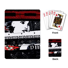 Punk Chick Playing Cards Single Design by ArtistRoseanneJones