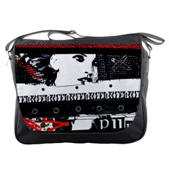 Punk Chick Messenger Bag by ArtistRoseanneJones