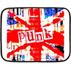 Punk Union Jack Mini Fleece Blanket (two Sided) by ArtistRoseanneJones