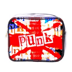 Punk Union Jack Mini Travel Toiletry Bag (One Side)