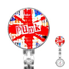 Punk Union Jack Stainless Steel Nurses Watch