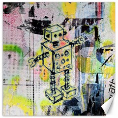 Graffiti Graphic Robot Canvas 16  x 16  (Unframed)