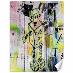 Graffiti Graphic Robot Canvas 36  X 48  (unframed) by ArtistRoseanneJones