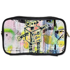 Graffiti Graphic Robot Travel Toiletry Bag (Two Sides)