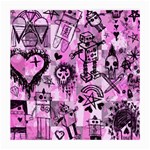 Pink Scene Kid Sketches Glasses Cloth (Medium) Front