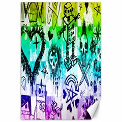 Rainbow Scene Kid Sketches Canvas 12  X 18  (unframed) by ArtistRoseanneJones