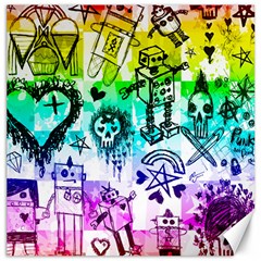 Rainbow Scene Kid Sketches Canvas 20  X 20  (unframed) by ArtistRoseanneJones