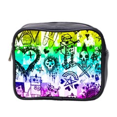 Rainbow Scene Kid Sketches Mini Travel Toiletry Bag (two Sides) by ArtistRoseanneJones