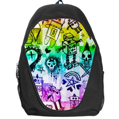 Rainbow Scene Kid Sketches Backpack Bag by ArtistRoseanneJones