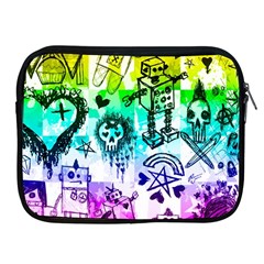 Rainbow Scene Kid Sketches Apple Ipad Zippered Sleeve by ArtistRoseanneJones