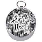 Robot Love Silver Compass Front