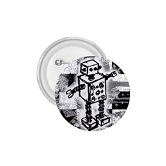 Sketched Robot 1 75  Button by ArtistRoseanneJones