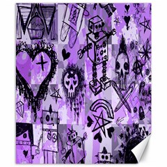 Purple Scene Kid Sketches Canvas 8  X 10  (unframed) by ArtistRoseanneJones
