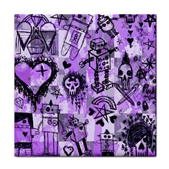 Purple Scene Kid Sketches Face Towel