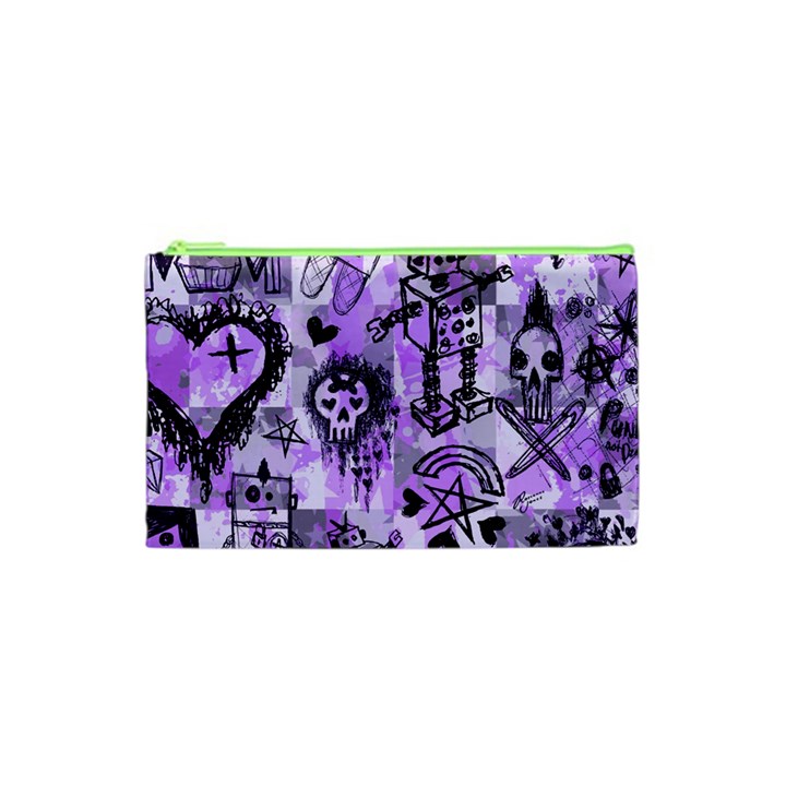 Purple Scene Kid Sketches Cosmetic Bag (XS)