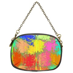 Colorful Paint Spots Chain Purse (two Sides) by LalyLauraFLM