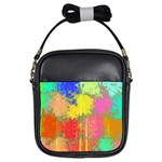 Colorful paint spots Girls Sling Bag Front