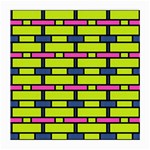 Pink,green,blue rectangles pattern Medium Glasses Cloth (2 Sides) Front