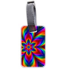 Rainbow Flower Luggage Tag (two Sides) by KirstenStar