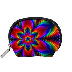 Rainbow Flower Accessory Pouch (small) by KirstenStar