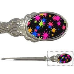 Colorful Stars Pattern Letter Opener by LalyLauraFLM