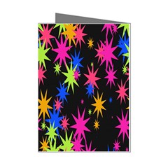 Colorful Stars Pattern Mini Greeting Cards (pkg Of 8) by LalyLauraFLM