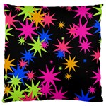 Colorful stars pattern Large Cushion Case (Two Sides) Back